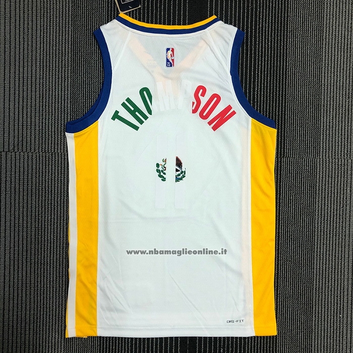 Maglia Golden State Warriors Klay Thompson #11 2022 Slam Dunk Special Mexico Edition Bianco